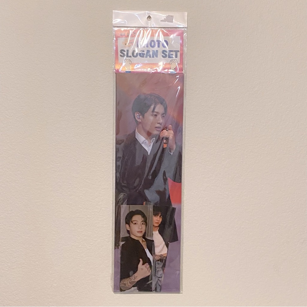 Unoffical BTS Jungkook Photo Slogan Set